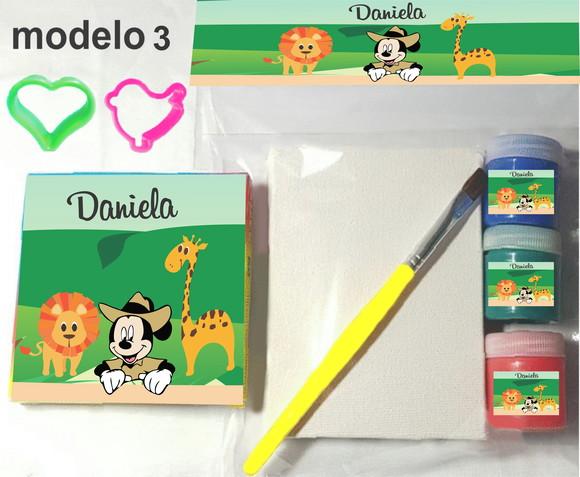 Kit Massinha e Pintura-mickey Safari