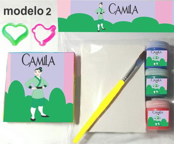 Kit Massinha e Pintura-mulan
