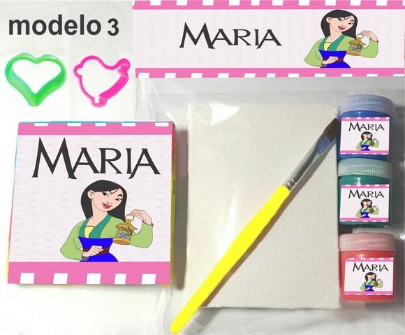 Kit Massinha e Pintura-mulan