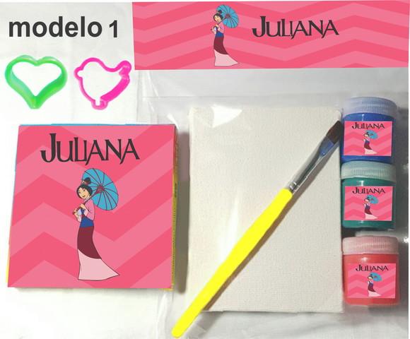 Kit Massinha e Pintura-mulan