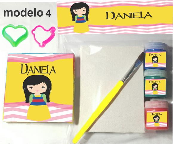 Kit Massinha e Pintura-mulan