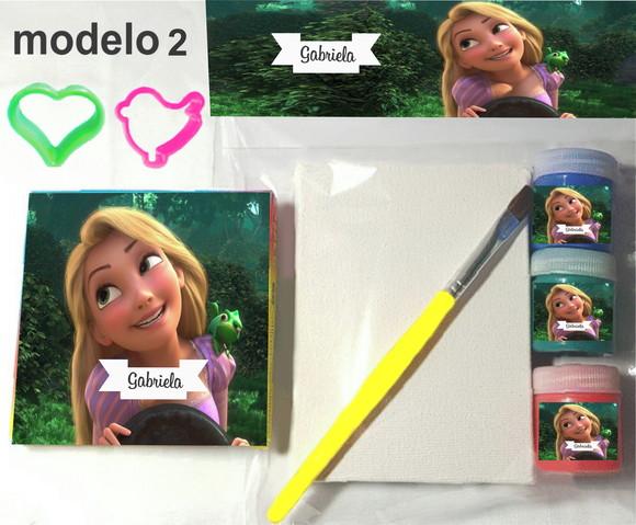 Kit Massinha e Pintura-rapunzel