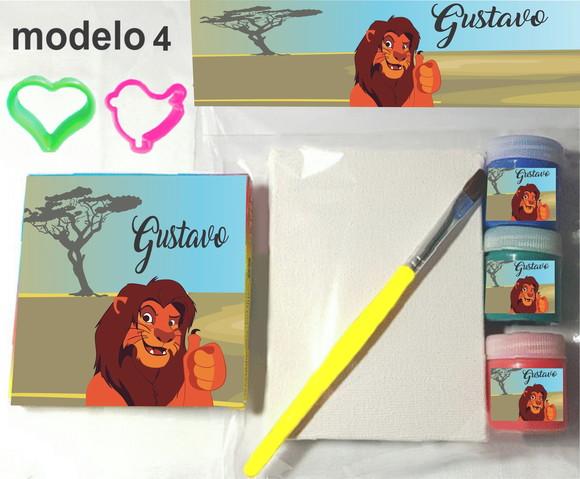 Kit Massinha e Pintura-rei Leão