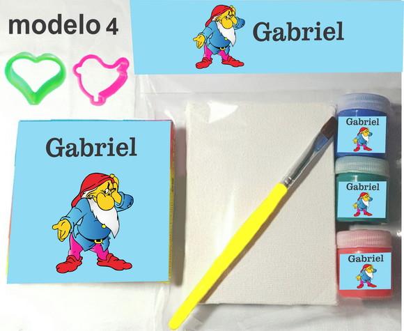 Kit Massinha e Pintura-sete Anões