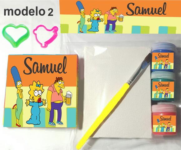 Kit Massinha e Pintura-simpson