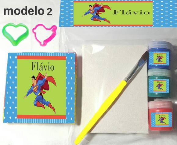 Kit Massinha e Pintura-super Homem