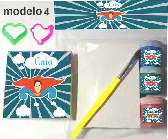Kit Massinha e Pintura-super Heroi