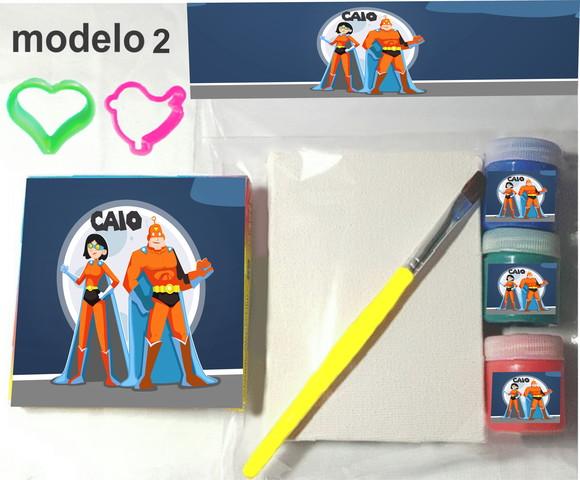 Kit Massinha e Pintura-super Heroi