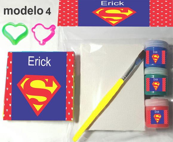 Kit Massinha e Pintura-super Homem