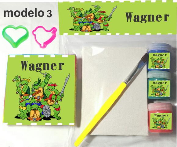 Kit Massinha e Pintura-tartaruga Ninja