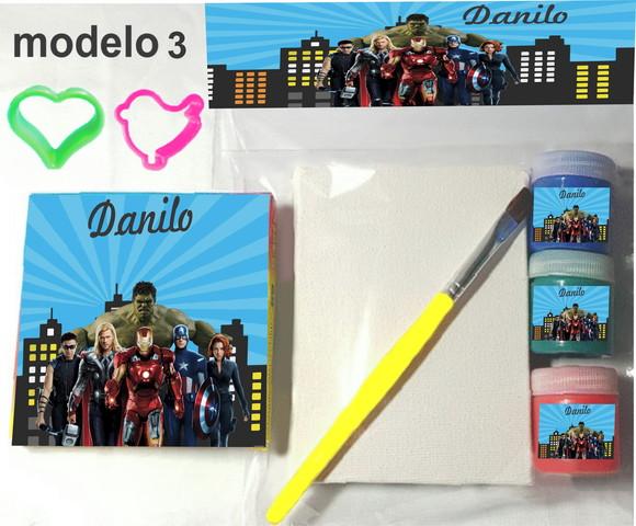Kit Massinha e Pintura-vingadores