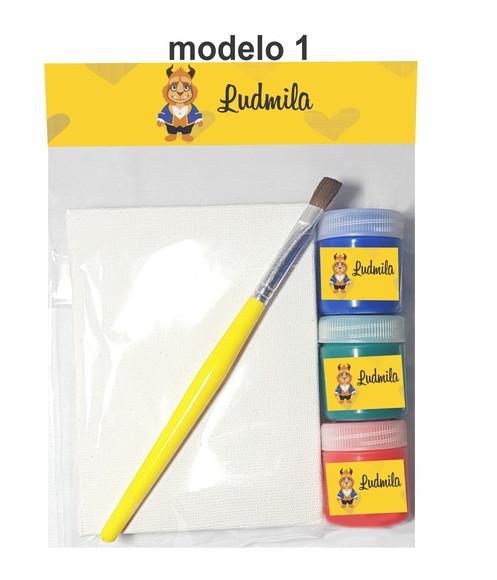 Kit pintura-Bela e a Fera