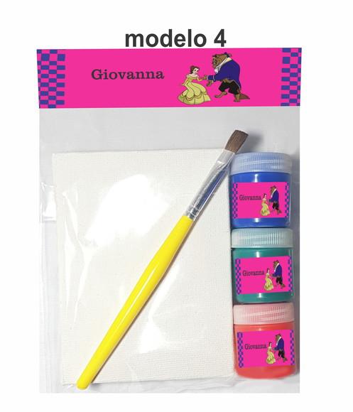 Kit pintura-Bela e a Fera