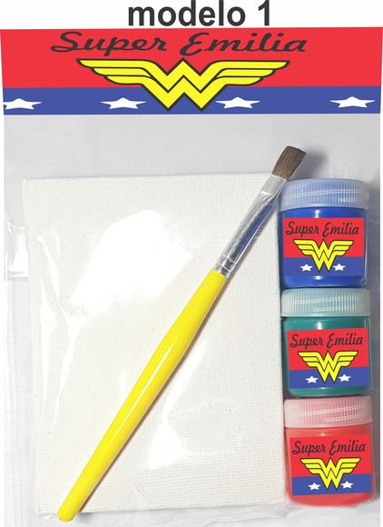 Kit Pintura-mulher Maravilha
