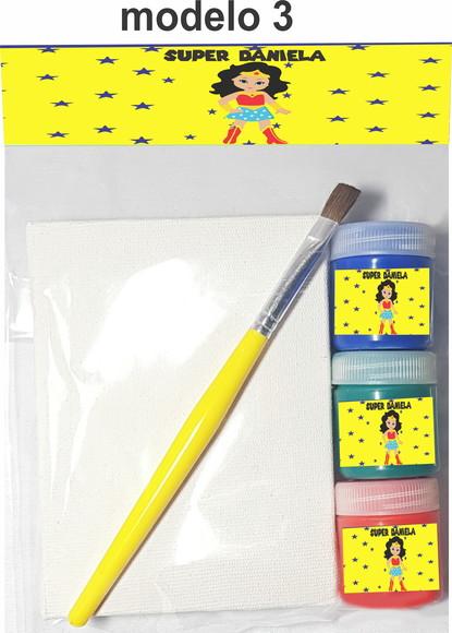 Kit Pintura-mulher Maravilha