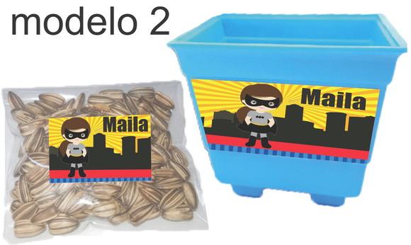 Kit Vaso e Semente-batman
