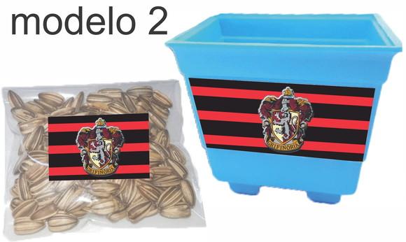 Kit Vaso e Semente-brasões Hogwarts