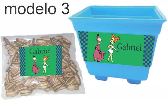 Kit Vaso e Semente-fred Flintstone
