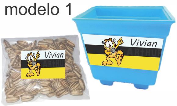 Kit Vaso e Semente-garfield