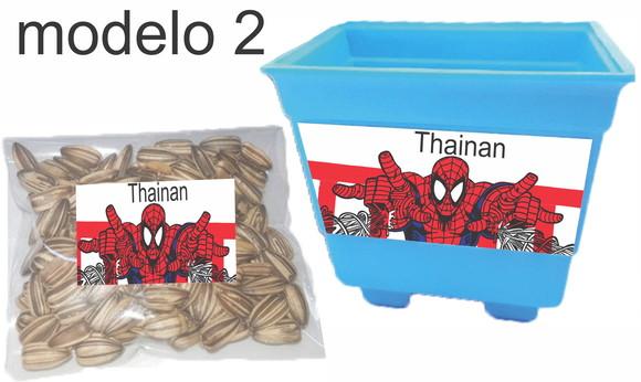 Kit Vaso e Semente-homem Aranha