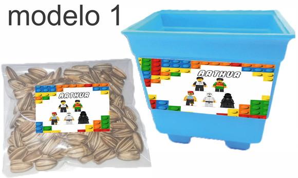 Kit Vaso e Semente-lego