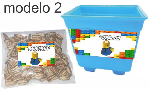 Kit Vaso e Semente-lego