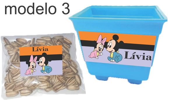 Kit Vaso e Semente-mickey Baby