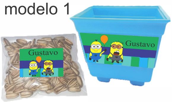 Kit Vaso e Semente-minions