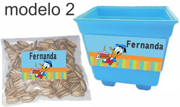 Kit Vaso e Semente-pato Donald