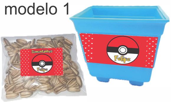 Kit Vaso e Semente-pokemon