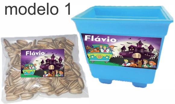 Kit Vaso e Semente-scooby Doo