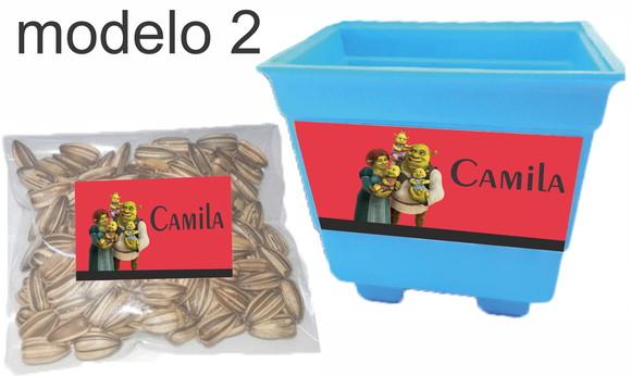 Kit Vaso e Semente-shrek
