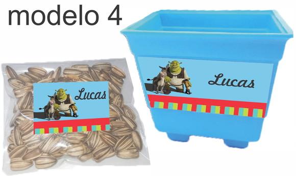 Kit Vaso e Semente-shrek