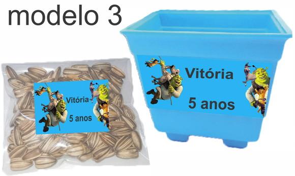 Kit Vaso e Semente-shrek