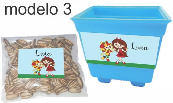 Kit Vaso e Semente-sitio do Pica Pau Amarelo