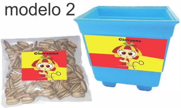 Kit Vaso e Semente-sitio do Pica Pau Amarelo