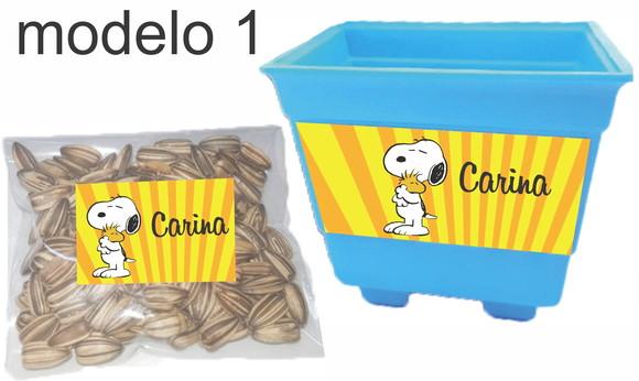Kit Vaso e Semente-snoopy