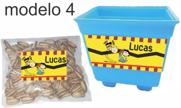 Kit Vaso e Semente-snoopy