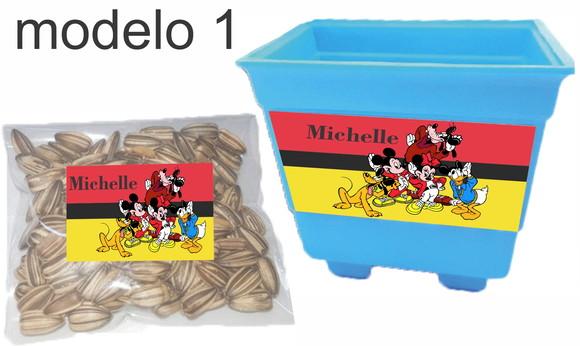 Kit Vaso e Semente-turma do Mickey