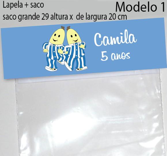 Lapela e Saco Grande-bananas de Pijama