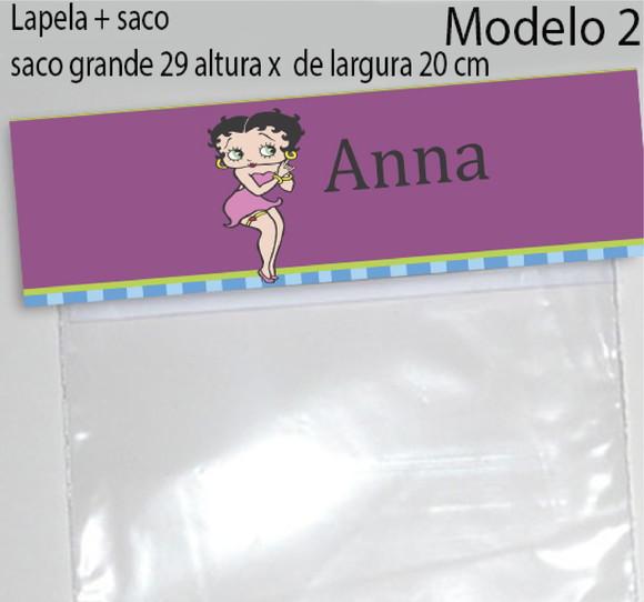 Lapela e Saco Grande-betty Boop
