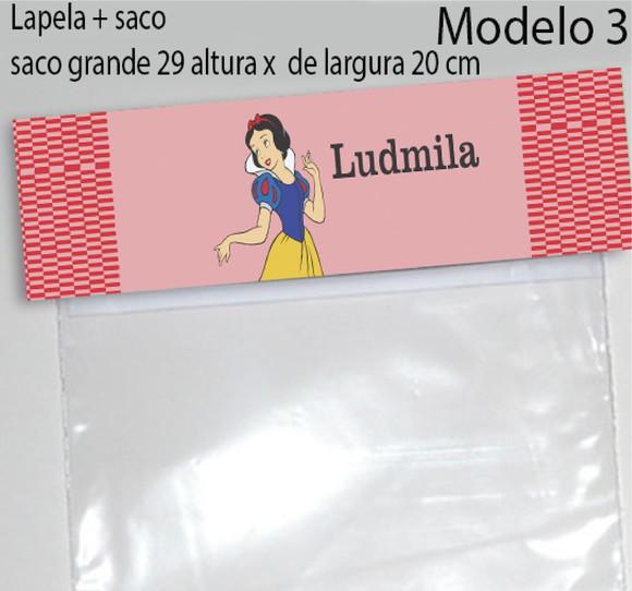 Lapela e Saco Grande-branca de Neve