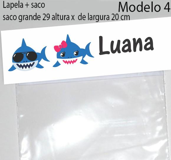 Lapela e Saco Grande-baby Shark