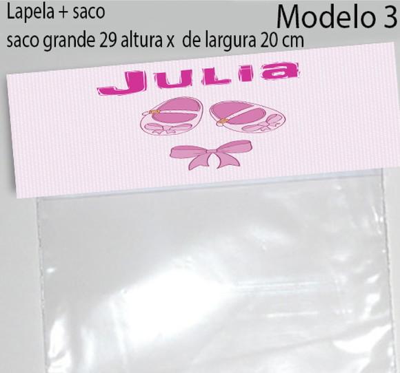 Lapela e Saco Grande-chá de Bebê