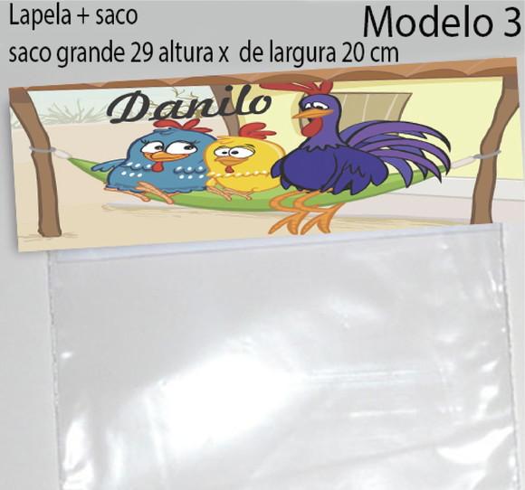 Lapela e Saco Grande-galinha Pintadinha