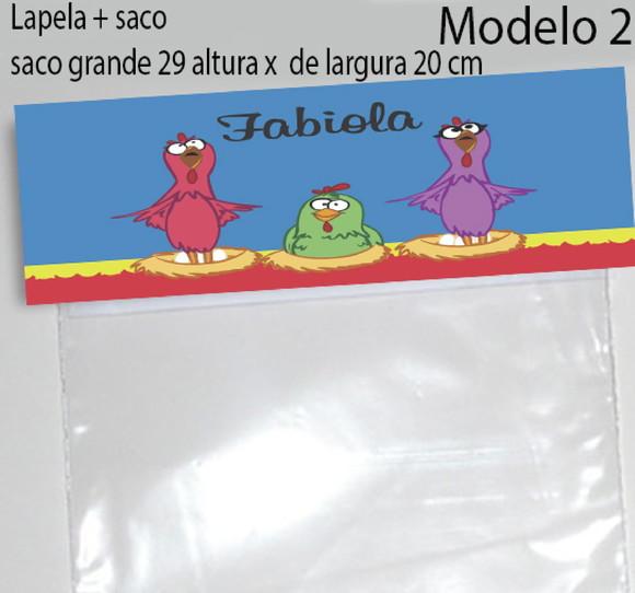 Lapela e Saco Grande-galinha Pintadinha