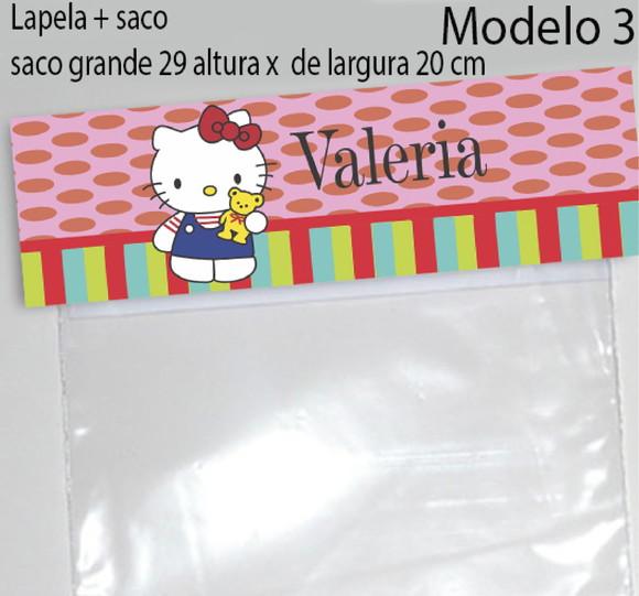 Lapela e Saco Grande-hello Kitty