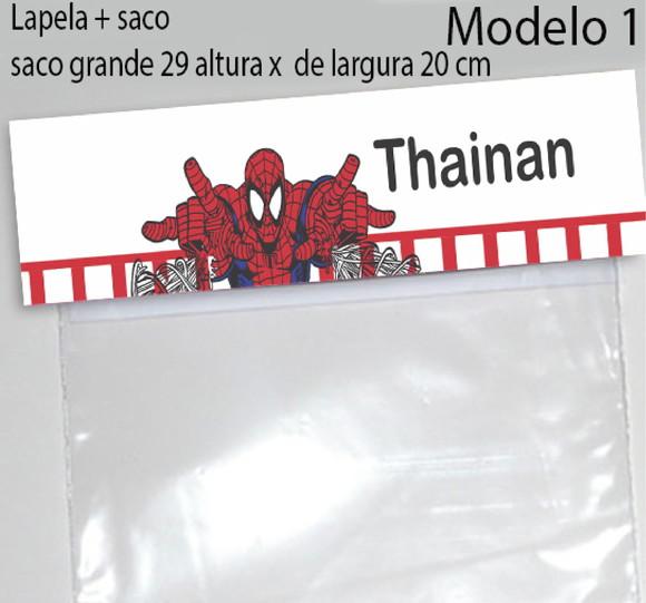 Lapela e Saco Grande-homem Aranha