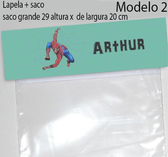 Lapela e Saco Grande-homem Aranha