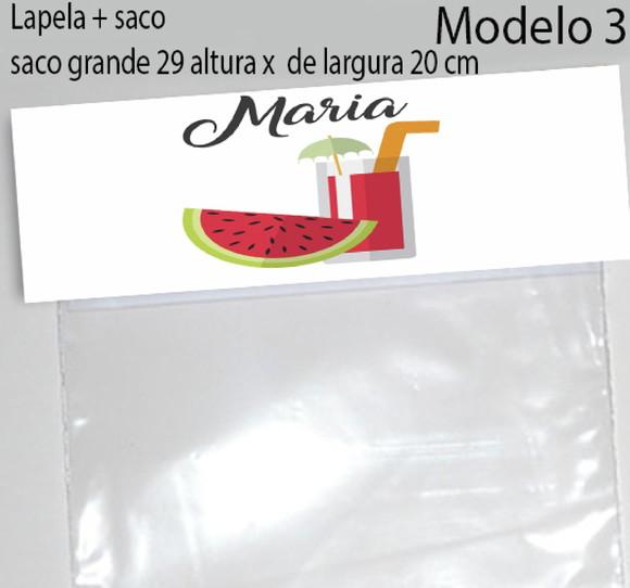 Lapela e Saco Grande-melancia